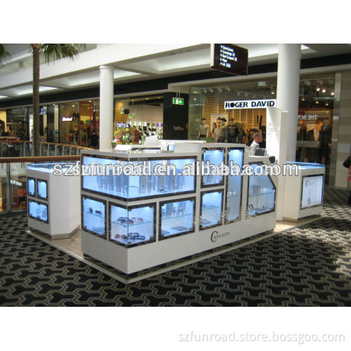 Custom Retail Wooden Sunglasses Display Kiosk Sunglass Showcase